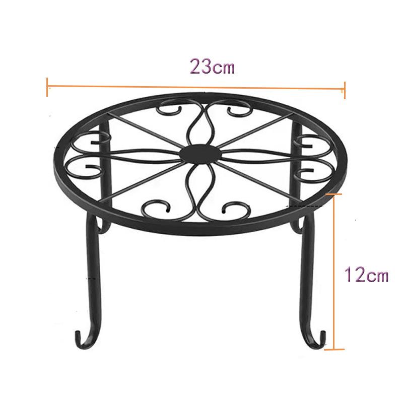 Metal Potted Plant Stands Duty Rustproof Iron Round Flower Pot Stands Indoor Outdoor Plant Holder Support Rack Plant Stand Rack