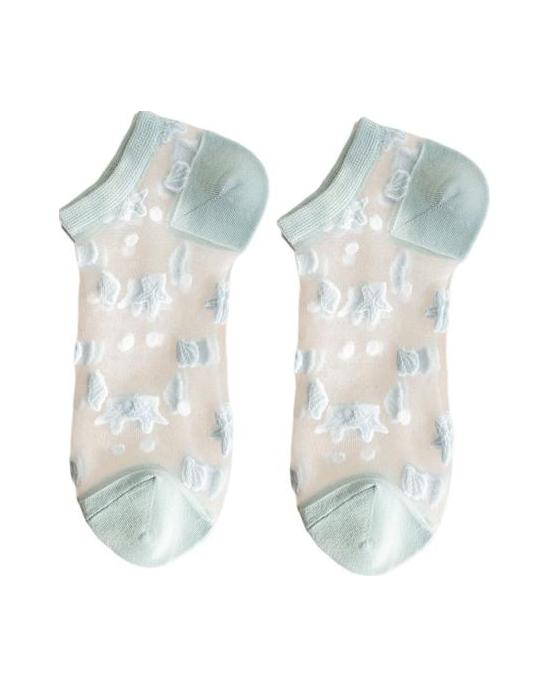 Chaussettes d'été respirantes à usage quotidien en Polyester, chaussettes invisibles de conception transparente, chaussures