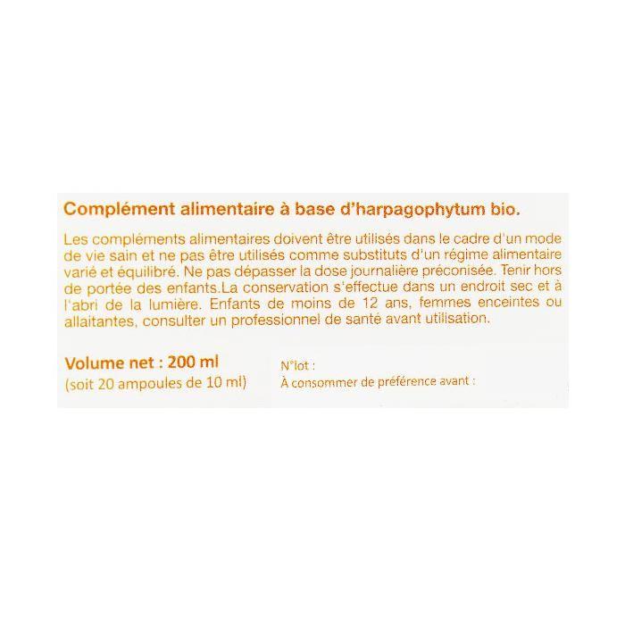 Nat & Form Ampoules Harpagophytum Bio 20 Unités