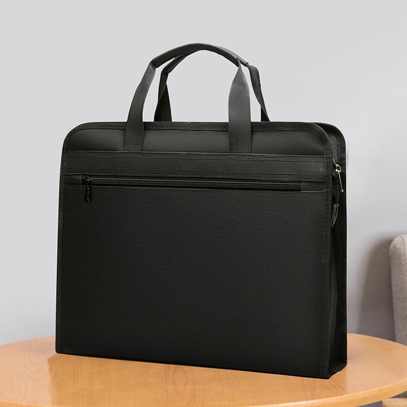 Портфель Мужская сумка для документов формата А4 Сумка для документов на молнии Сумка-тоут Портфель Деловая сумка серый