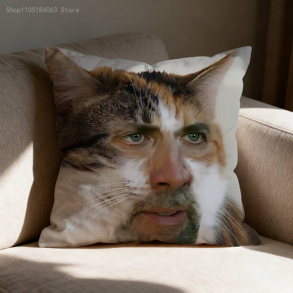 Federa Cuscino Meme N-Nicholas C-Cage Per 55x55cm 30x30cm 50x50cm 45x45cm 40x40cm Quadrata Federa Cuscino Sedia