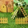 Kit Wood Ornament Doll House Dollhouse Garden Miniature Fairy Elf Door Micro Landscape Wooden Craft