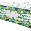 Dinosaur Birthday Party Supplies Tablecloth, Disposable Dinosaur Party Tablecover Decorations, Dino Theme Table Decorations for 1st 2nd 3rd Birthday,