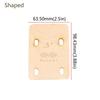 3Pcs Maple Electric Guitar Neck Shims 0.25/0.5/1 Degree Guitar Neck Spacer Sound Absorption Bass Neck Shims for Replacement