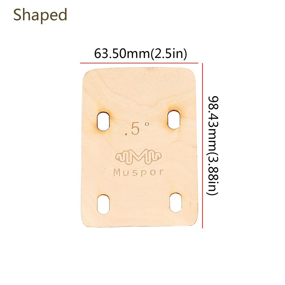 3Pcs Maple Electric Guitar Neck Shims 0.25/0.5/1 Degree Guitar Neck Spacer Sound Absorption Bass Neck Shims for Replacement