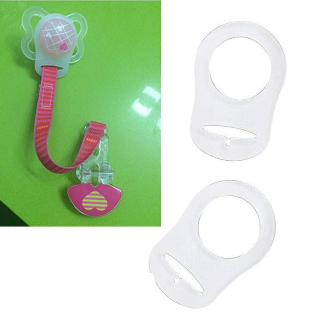 12 stücke Klar Silikon O Ringe DIY Baby Schnuller Serviette Schnuller Kette Clips Adapter Halter O Ringe Food Grade BPA FREI