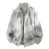Retro leather jacket men's autumn new loose stand-up collar PU casual coat