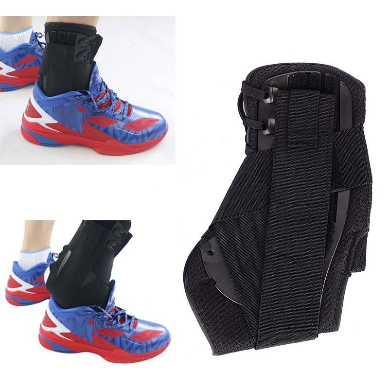 Ankle Brace Support Stabilizer Sports Football Compression Adjustable Lace Up Ankle Socks Protector Orthosis