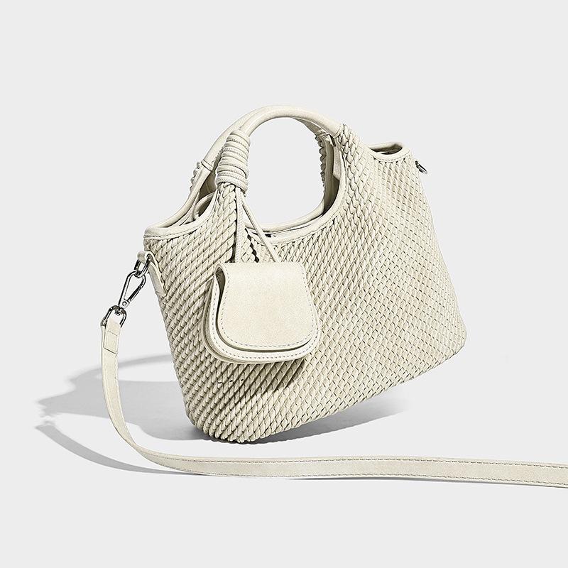 Niche Design High-End Feel Basket Handbag for Women 2025 New Fashion Mother-Daughter Bucket Bag Single Shoulder Crossbody Bag