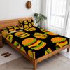 Delicious Burger Pattern Sheet Three-Piece Digital Printed Sheet Bedding Set Adult Children