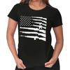 United States of America Flag 2nd Amendment Womens Top Junior Graphic Tee