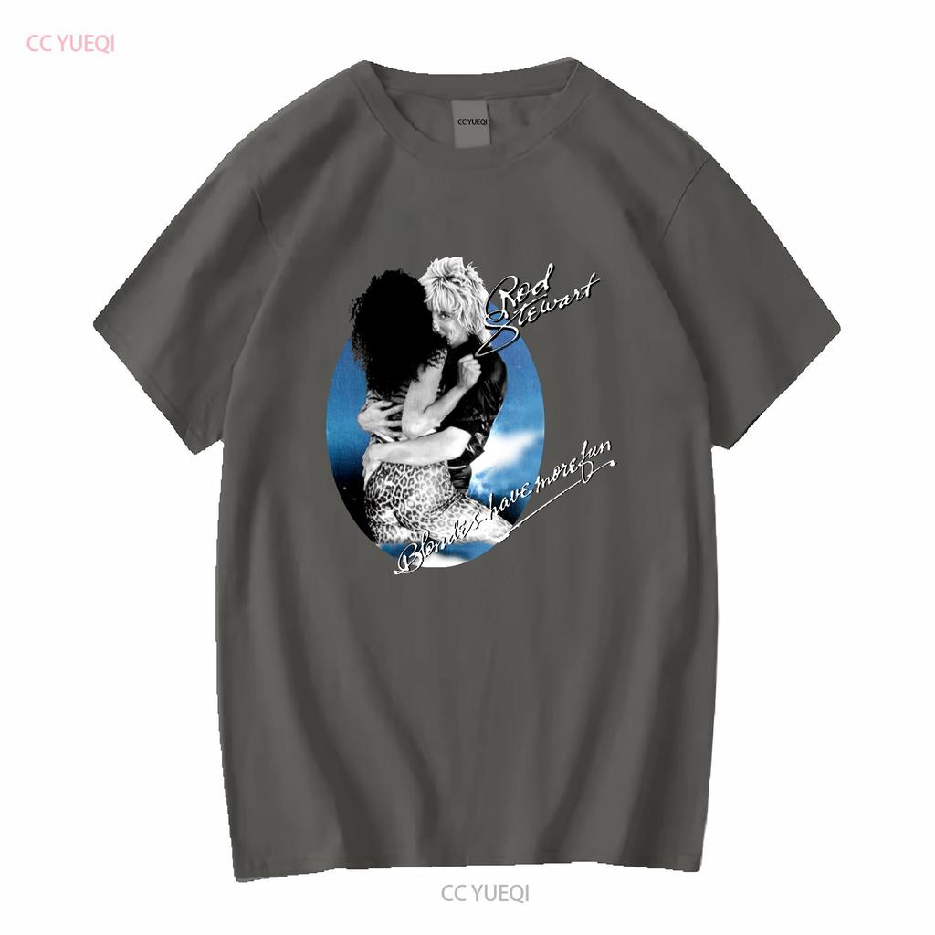 ROD STEWART 1979 Style CONCERT T Shirt Light Blue Size S 5XL LI586 Long or Short Sleeves Vintage Washed Slightly Fashion