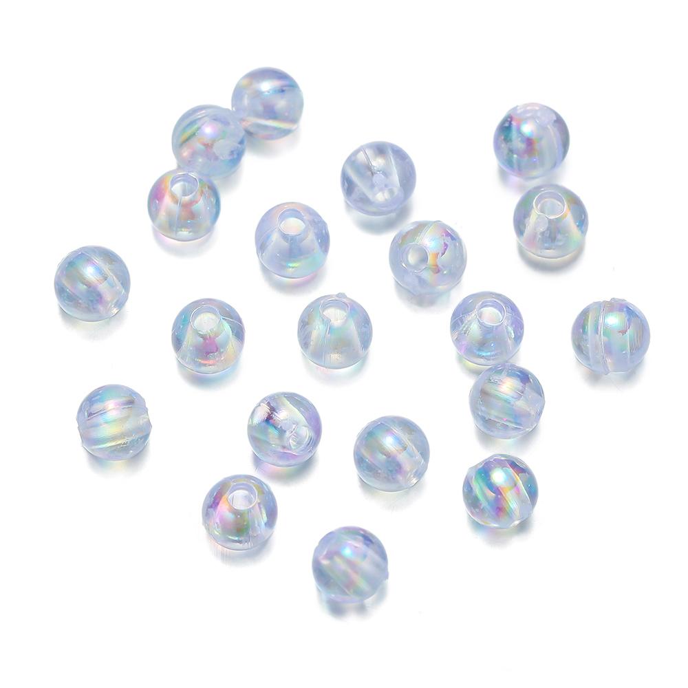 

30~500pcs White ABS Plastic Round Charms Spacers Loose Beads For Jewelry Making DIY Bracelets Necklace Accessories 4/6/8/10/12MM 6mm x 50pcs белый