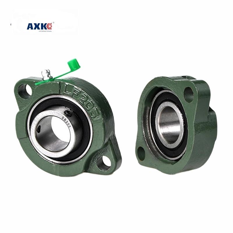 2PCS  Outer Spherical Bearing with Short Foot Diamond Housing SBLF 201 202 203 204 205 206 207 ert Bearing