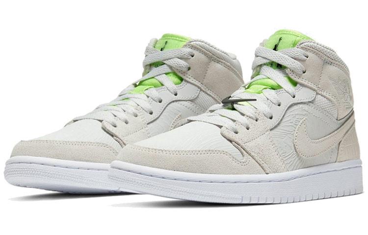 Jordan 1 Mid Vast Grey Ghost Green Women's CV3018-001