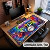 Music General Theme Custom Mouse Pad Personalized With Name Text Customized Desk Mat For Office Home Decor