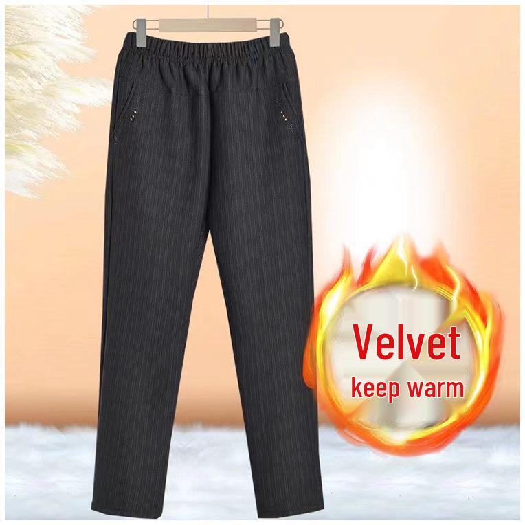 

Зимние вельветовые утягивающие брюки больших размеров для мам среднего и пожилого возраста 8XL for 185-220 jin