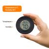 Mini Round Shape LCD Humidity Meter LCD Display Digital Readout Electronic Thermometer Circular Embedded Small Electronic