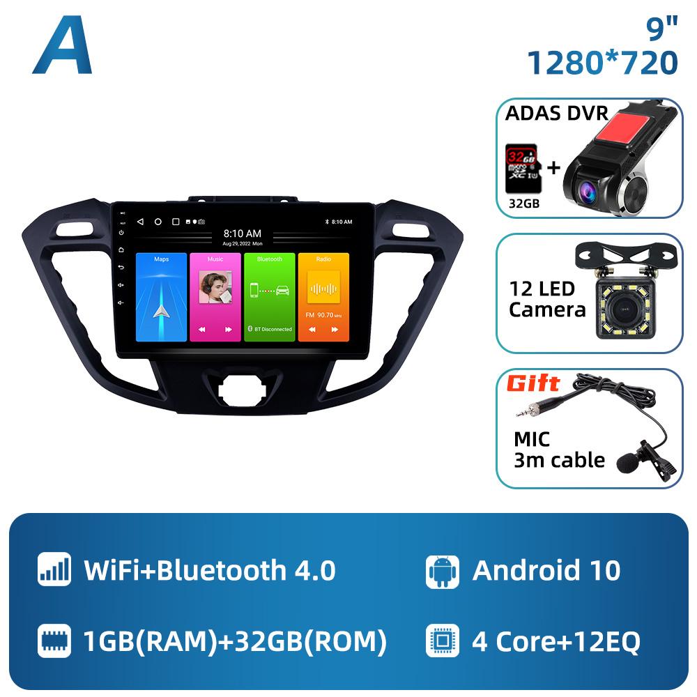 For Ford Transit Tourneo Custom 2013 - 2021 Car Radio 2 Din Android Multimedia Player Screen Head Unit Navigation Carplay Stereo