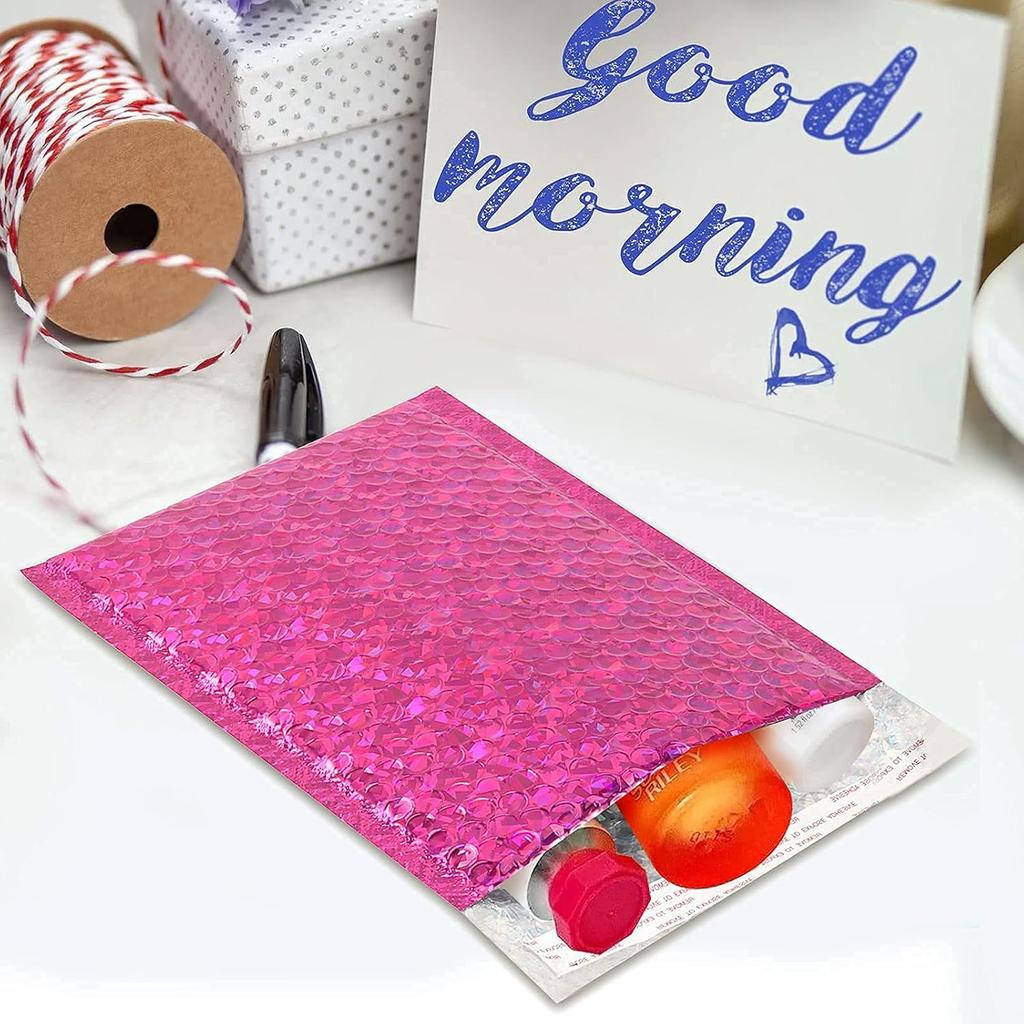 Bubble Envelope - Waterproof Self-Sealing Adhesive Mailing Bag - Ideal for Mailing and Packaging - Magenta