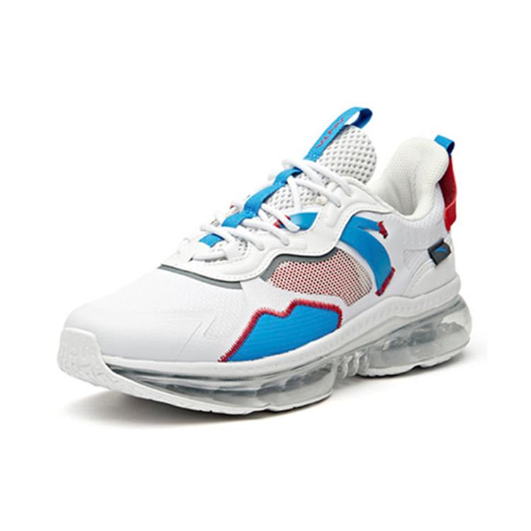New NASA X Anta Support Slip Resistant Cushioning Low Top Running Shoes Men's Blue White 91945513-1