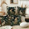 Rabbit In The Bush Pillowcase Wedding Decorative Linen Pillow Case For Home Pillow Cover 45X45(One Sides)