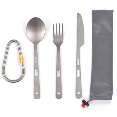 Ti Besteckset Ti Löffel Gabel Messer Geschirr für Zuhause Reisen Outdoor Camping