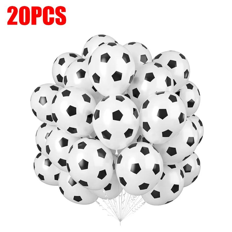 

12-дюймовые футбольные шары, надувные латексные футбольные шары, детские игрушки, украшения на день рождения, спортивная тема, товары для футбольных болельщиков 12inch