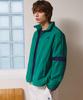 LECOQ Unisex Loose Fit Mesh Jacket - Green Qr123Ljk21