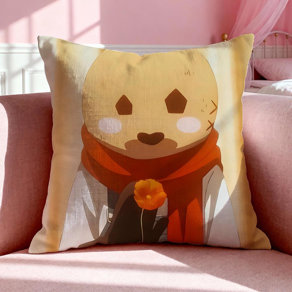 Anime A-Angels Of Death Cushion Cover Breathable Linen Pillowcase Summer Odorless Eco-Friendly Invisible Zipper Washable