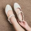 Fashion AIYUQI Women's Mary Jane Shoes 2025 Autumn New Genuine Leather Women's Shoes Large Size Non-Slip Mom Shoes