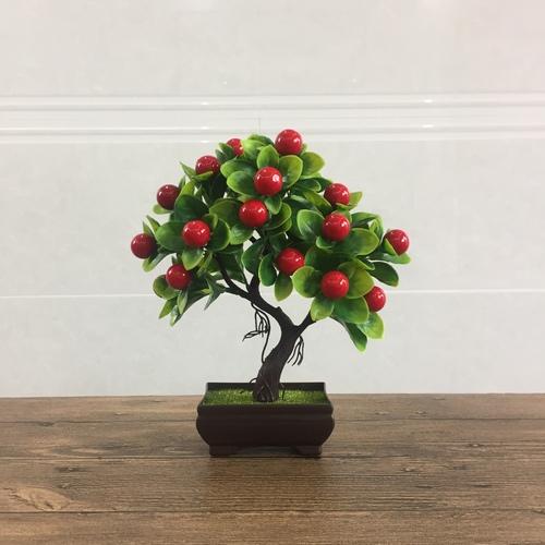 Artificial Fruit Potted Tree Bonsai Living Room Tabletop Decoration Dining Room Green Plant Fake Flower Decoration