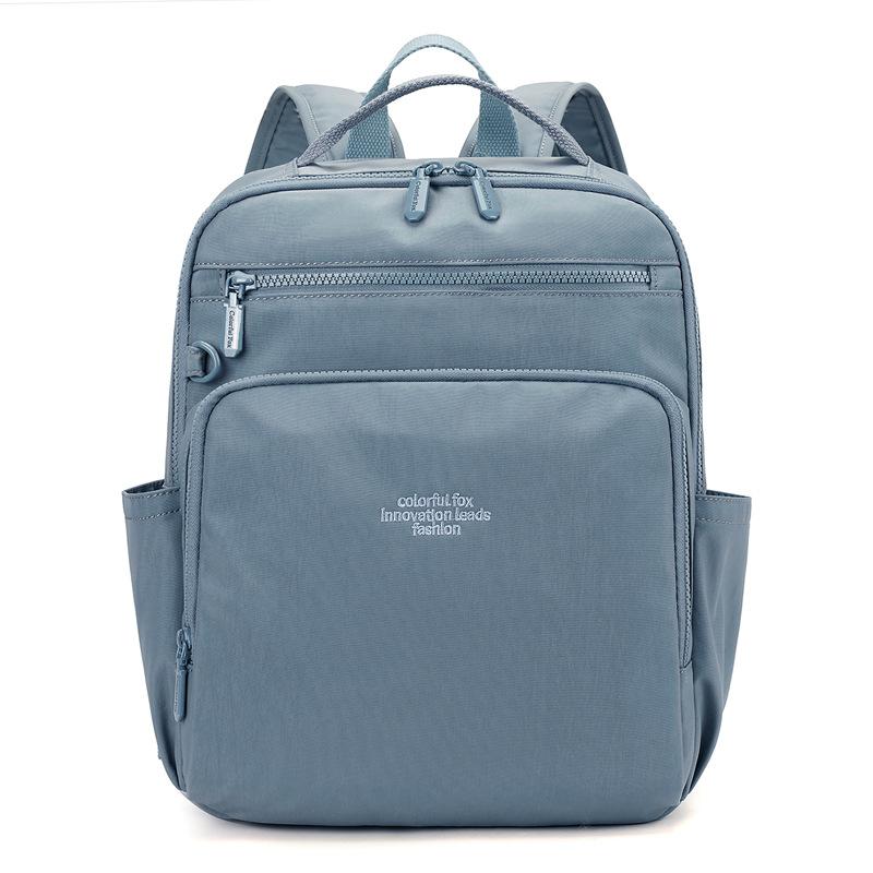 Kompakter Rucksack mit Reißverschluss-Vordertasche Rucksack Damen Reise Leichter Nylon Hochwertige Umhängetasche