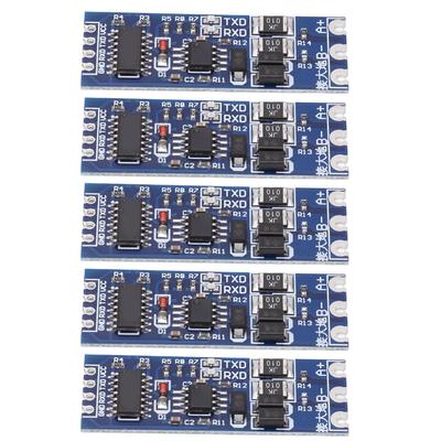 5 Stück TTL zu RS485 Konvertermodul Starke Entstörung Blitzschutz TTL zu RS485