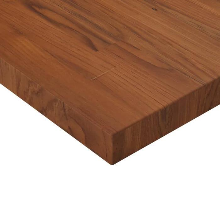 343075 vidaXL Square Table Top Dark Brown 50x50x4cm Treated Oak Wood