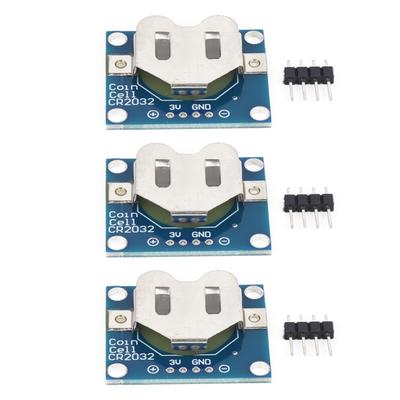 3 Adet Düğme Pil Montaj Kartı Elektrik Tutucu Modülü 20mm CR2032 Düğme Pil Hücresi için
