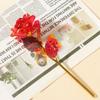 Colorful Gold Foil Rose Flower Handcrafted Artificial Crystal Flower  Party Decoration