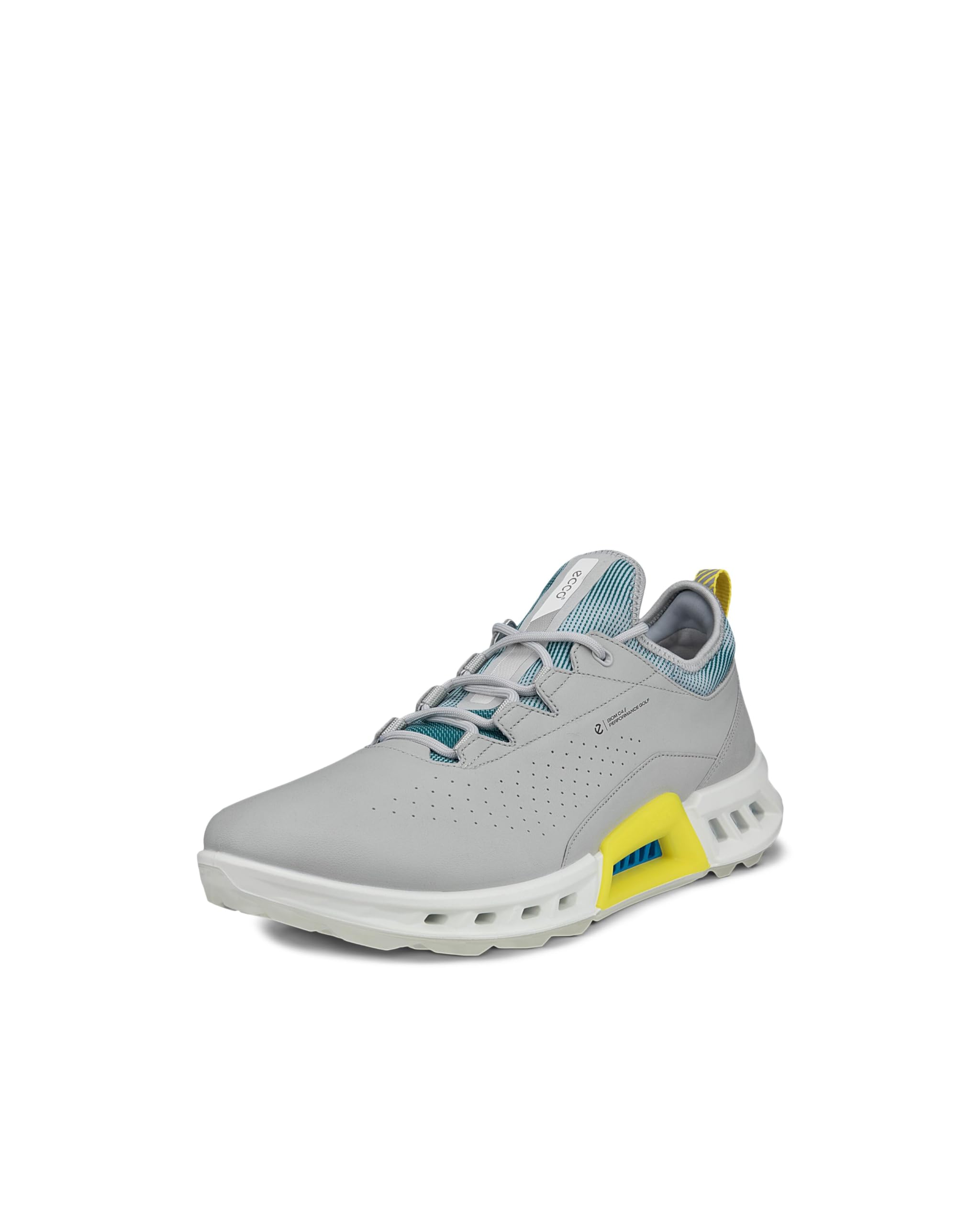 

ECCO Men s Biom C4 Waterproof Lace-Up Golf Shoes, Concrete/Baygreen, Size 25.0 cm, 3E