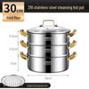 Jianxian 316 Stainless Steel Multi-Layer Steamer Hotpot
