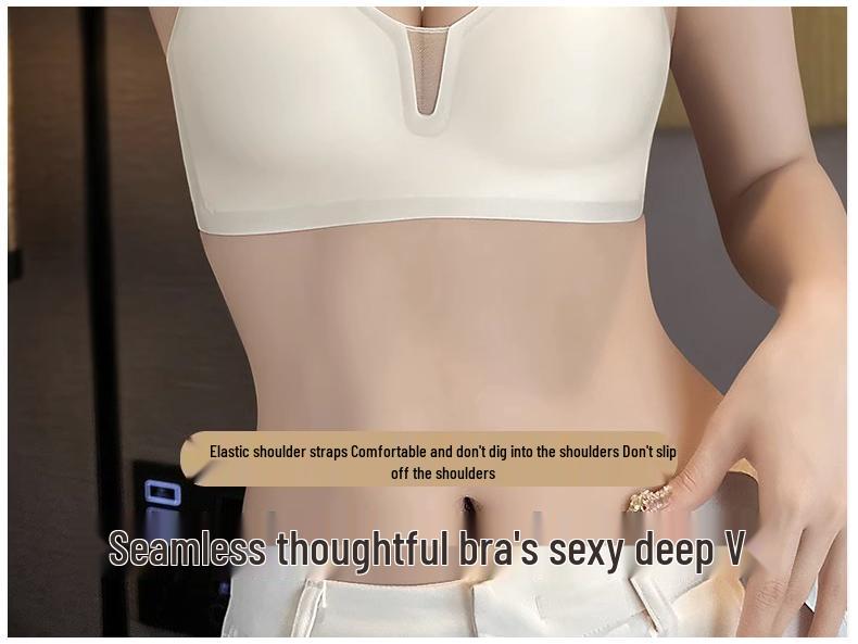 Summer Breathable Seamless Soft Support Bra - Wire-Free, Sweat-Absorbing, Anti-Sag, Small Chest Enhancement for Women