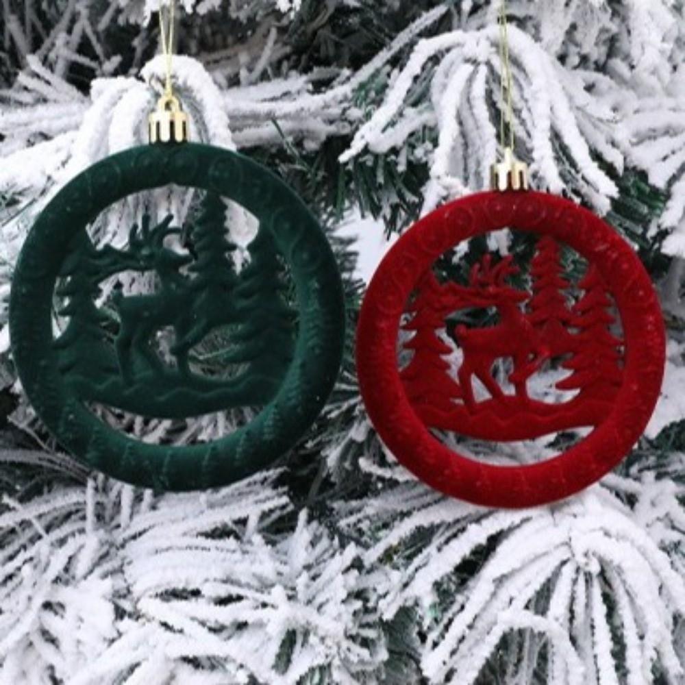 3pcs Cute Christmas Tree Hanging Deer 10cm Xmas Gift Ornaments  Home New Year Decor