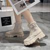 Women's Platform Martin Boots Summer New Style Large Size Mesh Hollow Out Ankle Boots