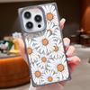 Moteblomstertrykk slankt mykt deksel til iPhone 16 Pro Max 15 Plus 14 13 Pro 12 11 Klar TPU støtsikkert silikongjennomsiktig telefondeksel
