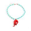Exaggerated summer natural ocean vacation style lobster pendant necklace fashionable multi-color women's collarbone chain