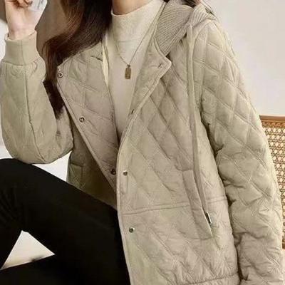 Jacket Womens Autumn and Winter Updated Cotton-padded Clothes Trendyable Light Temperament Relaxed Fit Small Cotton-padded Jacket