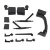 1 10 RC Accessory Door Handle Snorkel Wiper Mirror Set for Traxxas Axial 313mm Car Body Shell