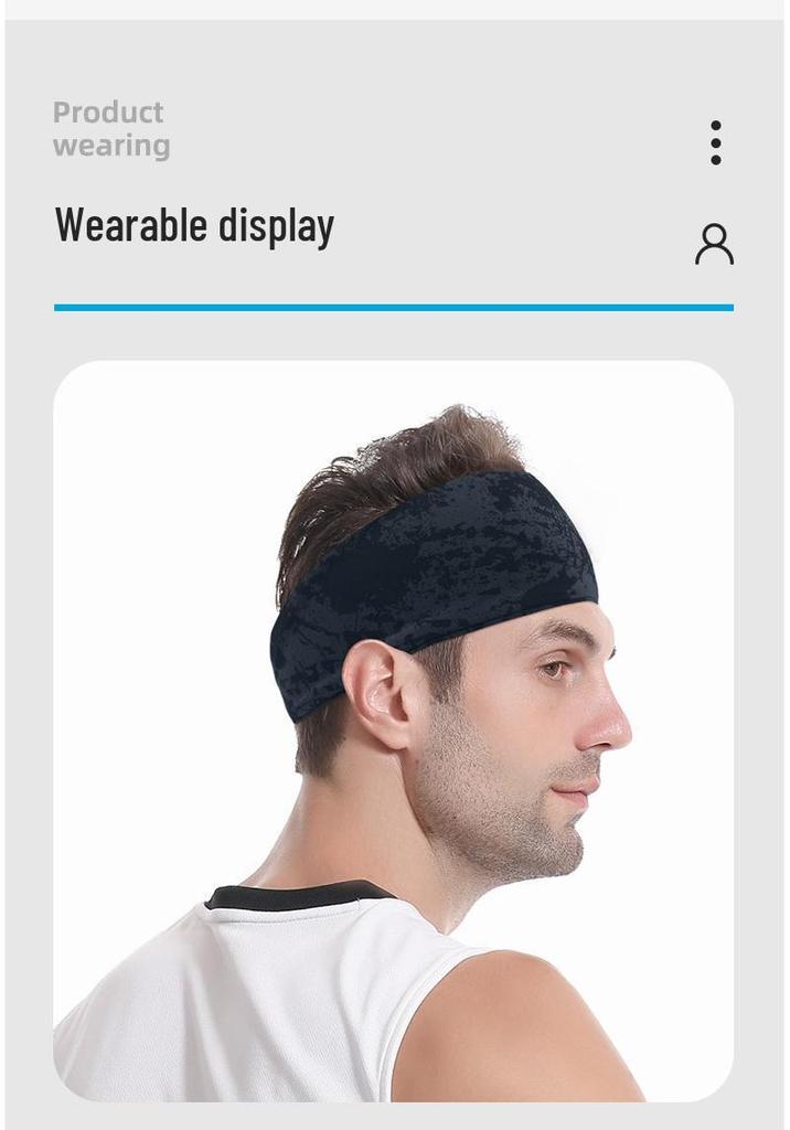 Faixa de Cabeça Esportiva Respirável de Lycra que Absorve o Suor para Corrida, Ciclismo, Yoga, Dança e Fitness