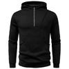 Men's Solid Color Half-Zip Sweatshirt Hoodie Men's Sports Large Size Casual Sweatshirt