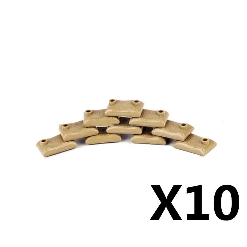 Militär Szene MOC Bausteine Spielzeug Zubehör Soldat Figur Stacheldraht Sandsack Zelt Medizinische Box Kette 30104 Straßensperre K042