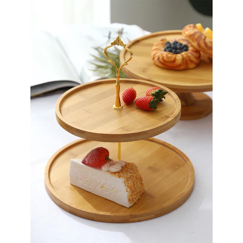 Jingchengwen Wooden Forest Style Dessert Display Set